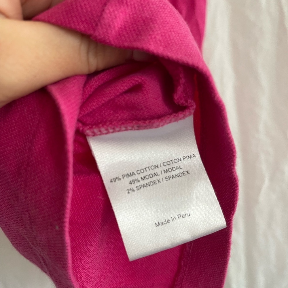 Tory Burch Fuchsia Ruffled Button-Down Shirt Size Small - Picture 6 of 14